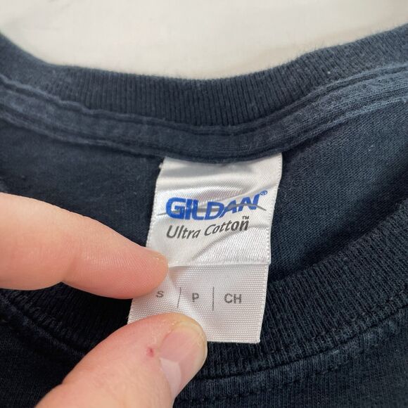 Indian Motorcycle Graphic T-Shirt, Small, Black, Gildan, Logo South Elgin IL - Picture 4 of 7